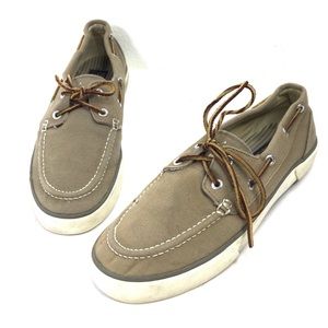 Polo by Ralph Lauren Canvas Boat Loafers Shoes.